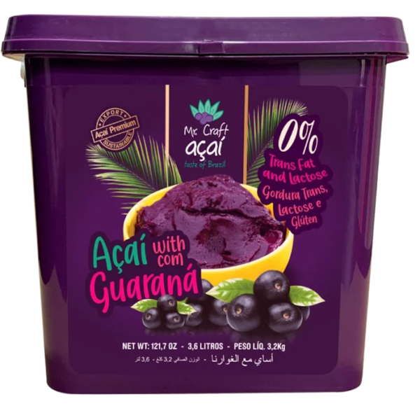Mr Crafts Açaí Purée with Guarana 3.2kg
