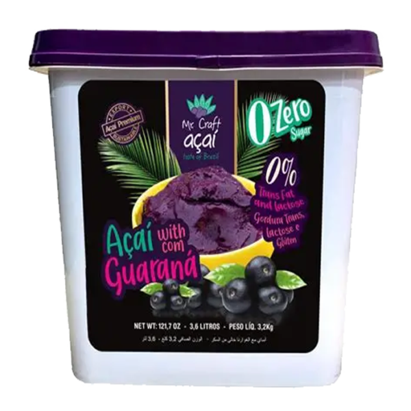 Mr Crafts Açaí Purée with Guarana Sugar Free 3.2kg